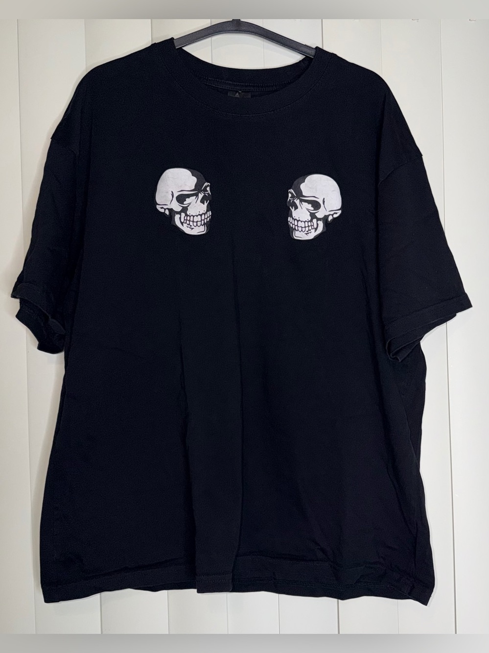 Number (N)ine Takahiro Miyashita Black Skulls graphic tee 100% cotton Size 4 EUC